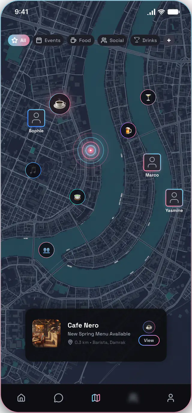 Map: Verified places. Nobody pays to rank higher.