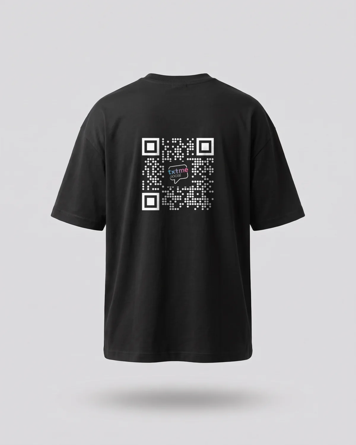 T-Shirt Plain, Black, back