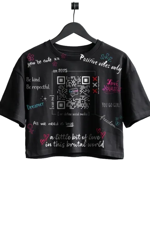 Cropped Top Festival Print, back